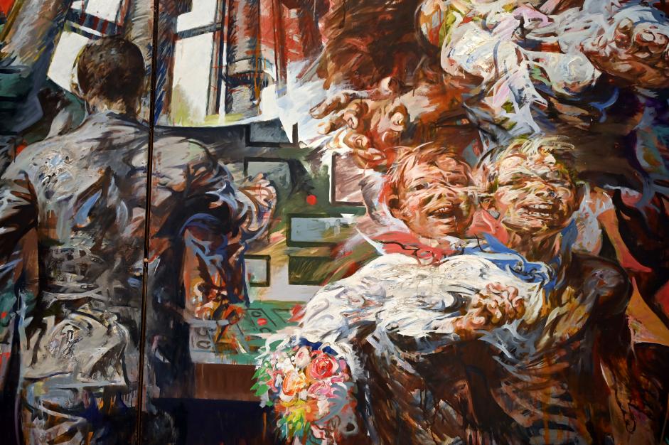 Willi Sitte (1938–2002), Leuna 1969, Halle (Saale), Kunstmuseum Moritzburg, Ausstellung "Sittes Welt" vom 03.10.2021 - 06.02.2022, Saal 17, 1967–1969, Bild 4/6