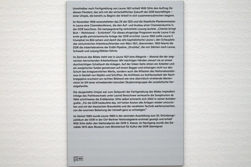 Willi Sitte (1938–2002), Leuna 1969, Halle (Saale), Kunstmuseum Moritzburg, Ausstellung "Sittes Welt" vom 03.10.2021 - 06.02.2022, Saal 17, 1967–1969, Bild 6/6