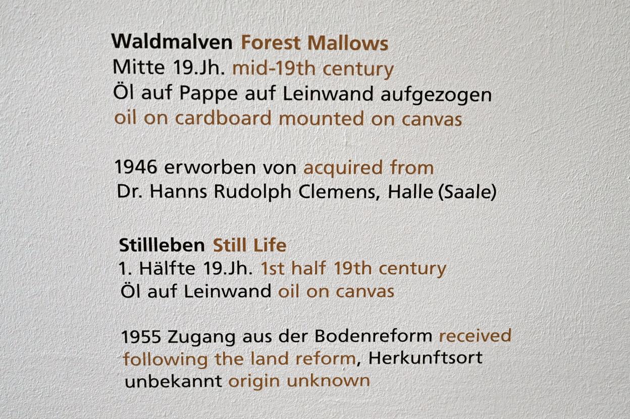 Carl Adolf Senff (1825–1859), Waldmalven, Halle (Saale), Kunstmuseum Moritzburg, Alte Meister Saal 6, Mitte 19. Jhd., Bild 2/2