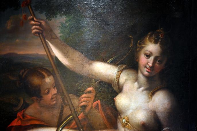 Hans von Aachen (1574–1615), Diana, Halle (Saale), Kunstmuseum Moritzburg, Alte Meister Saal 4, Ende 16. Jhd., Bild 2/3