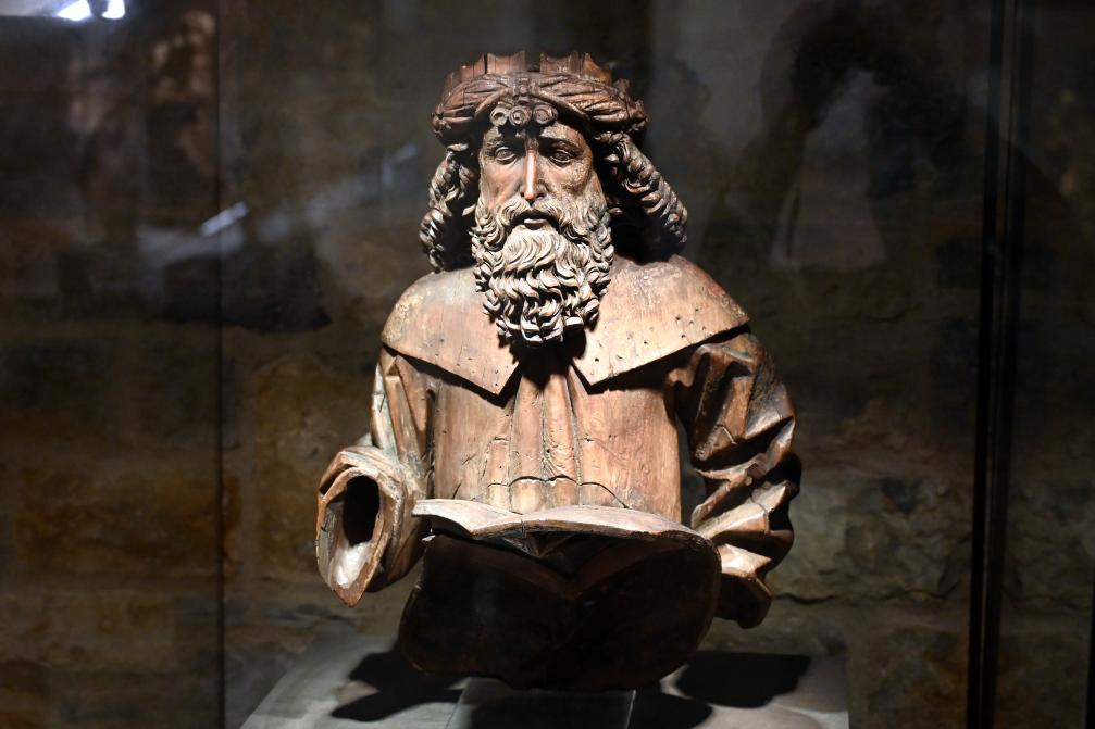 Wappenhalter, Halle (Saale), Altes Rathaus, jetzt Halle (Saale), Kunstmuseum Moritzburg, Mittelalter Saal 1, um 1502, Bild 2/4