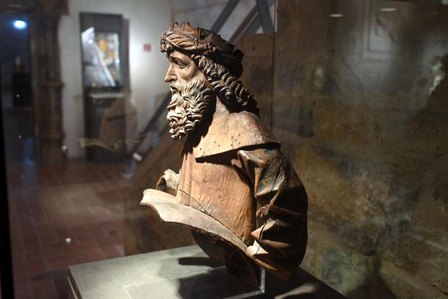 Wappenhalter, Halle (Saale), Altes Rathaus, jetzt Halle (Saale), Kunstmuseum Moritzburg, Mittelalter Saal 1, um 1502, Bild 3/4