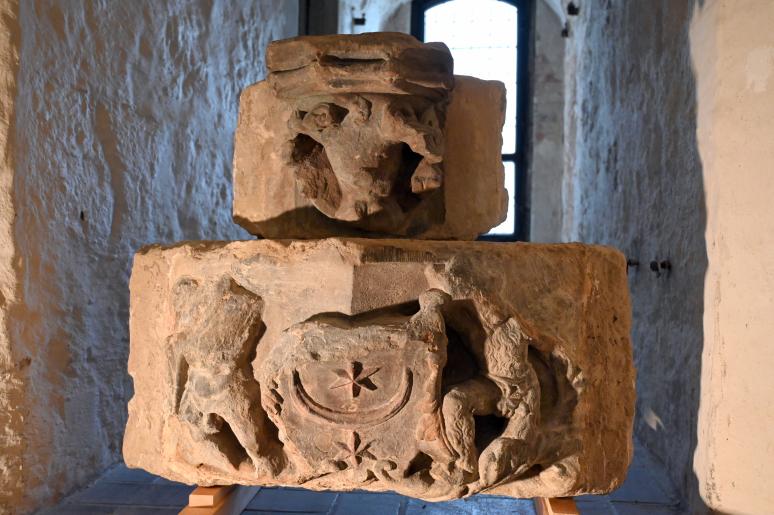 Konsole des Heiligen Mauritius vom alten halleschen Rathaus, Halle (Saale), Altes Rathaus, jetzt Halle (Saale), Kunstmuseum Moritzburg, Mittelalter Saal 1, vor 1480, Bild 2/3