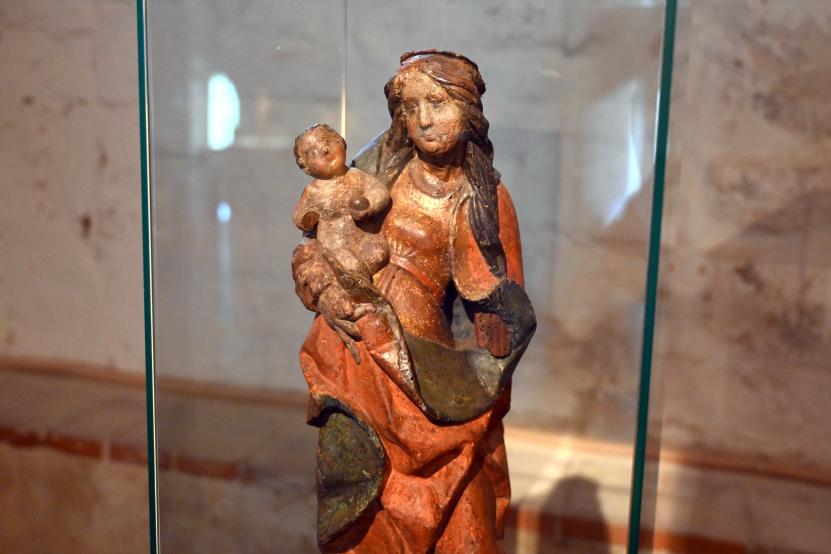 Maria mit Kind, Halle (Saale), Kunstmuseum Moritzburg, Mittelalter Saal 2, um 1505, Bild 2/4