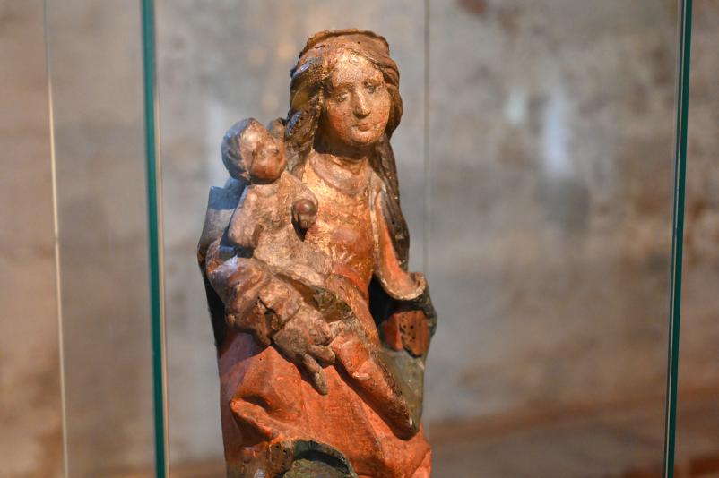 Maria mit Kind, Halle (Saale), Kunstmuseum Moritzburg, Mittelalter Saal 2, um 1505, Bild 3/4