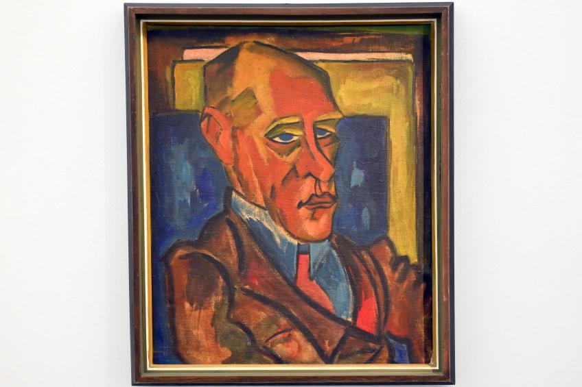 Karl Schmidt-Rottluff (1907–1937), Bildnis Paul Thiersch, Halle (Saale), Kunstmuseum Moritzburg, Rendezvous, 1915