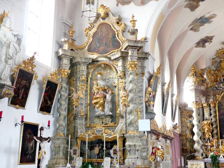 Joachim Anton Pfeffer (1763–1777), Ornamentik der Seitenaltäre, Arrach (Falkenstein), Pfarrkirche St. Valentin, 1764–1765, Bild 2/2