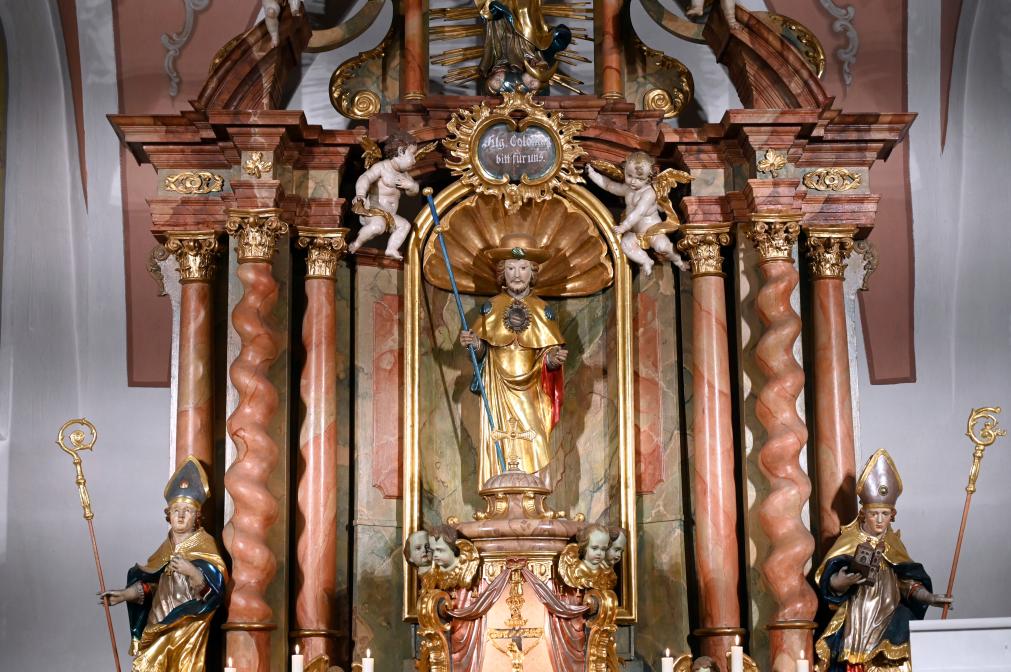Joachim Anton Pfeffer (1763–1777), Hochaltar, Regensburg-Harting, Pfarrkirche St. Koloman, ehem. St. Emmeram inkorporiert, Undatiert, Bild 2/3