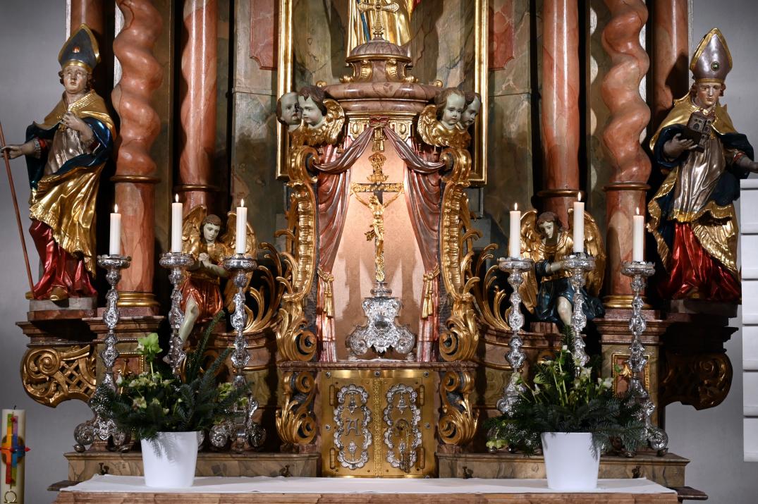 Joachim Anton Pfeffer (1763–1777), Hochaltar, Regensburg-Harting, Pfarrkirche St. Koloman, ehem. St. Emmeram inkorporiert, Undatiert, Bild 3/3