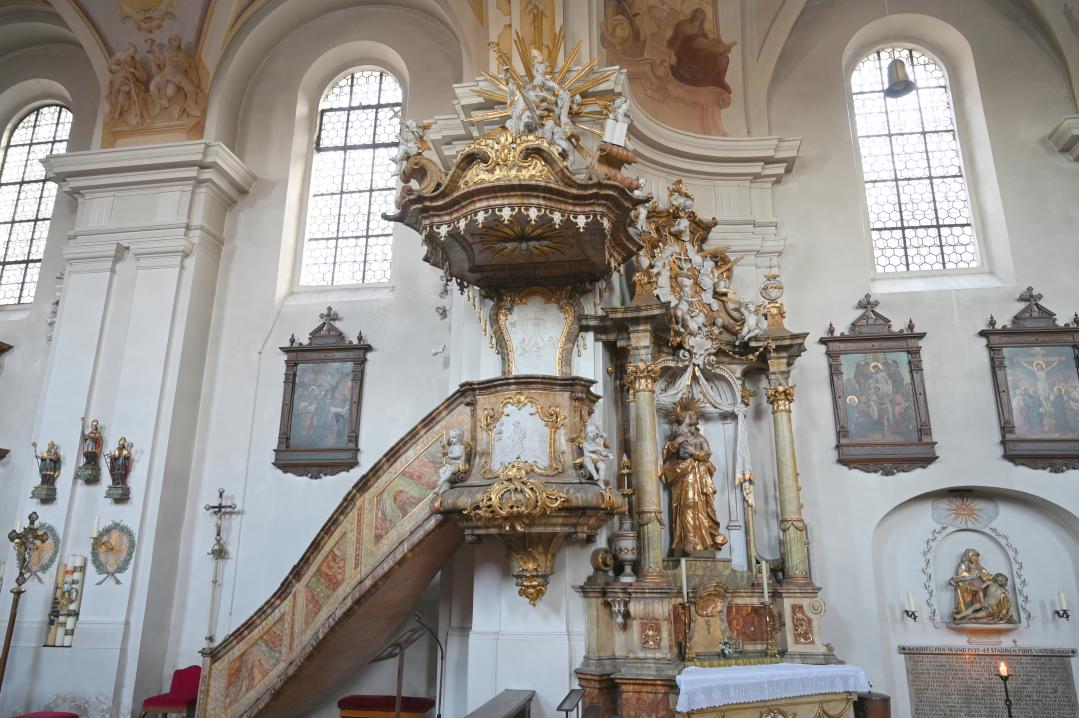 Joachim Anton Pfeffer (1763–1777), Kanzel, Mariaort, Wallfahrtskirche Unsere Liebe Frau, um 1777, Bild 2/2