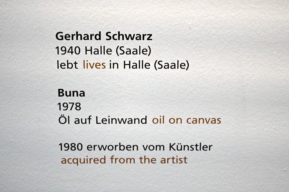 Gerhard Schwarz (1978), Buna, Halle (Saale), Kunstmuseum Moritzburg, Wege der Moderne, 1978, Bild 2/2