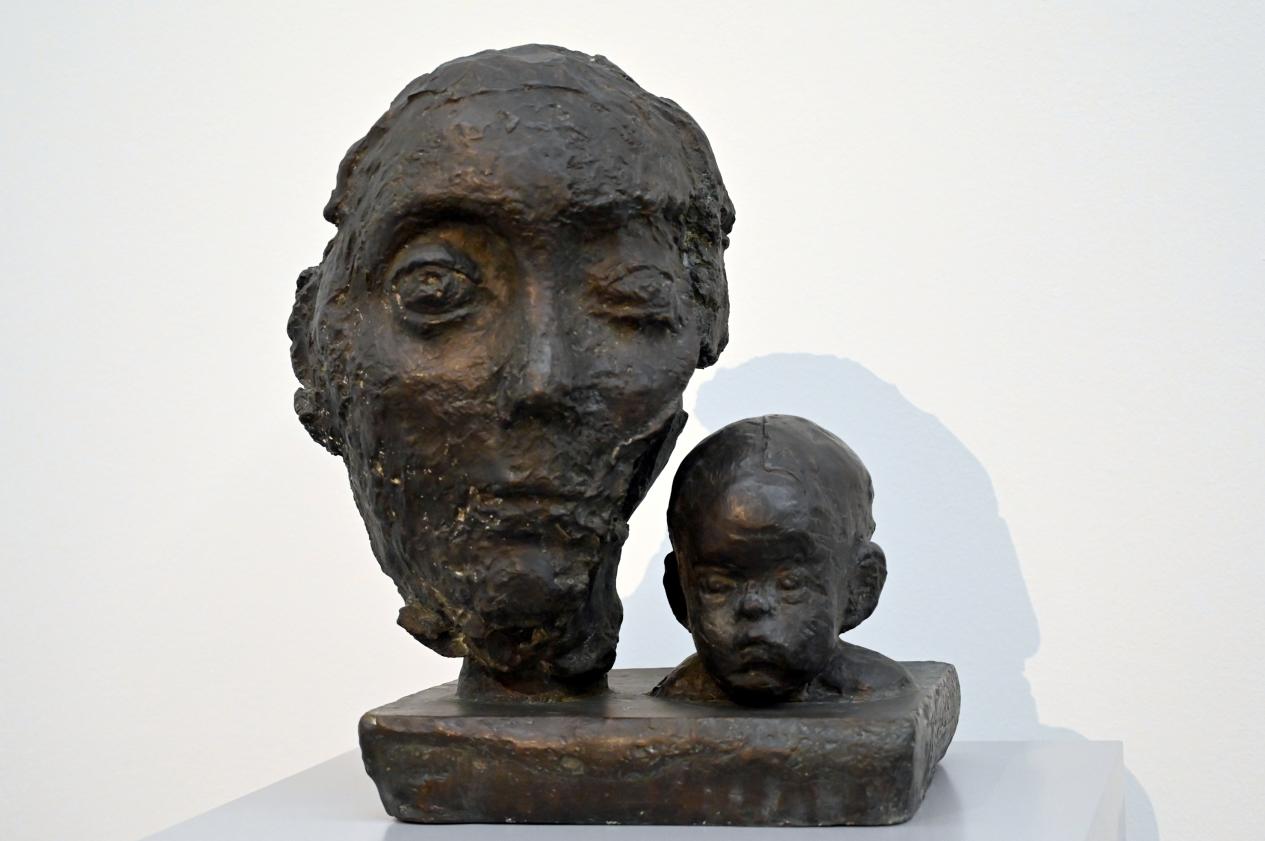 Sabina Grzimek (1976), Doppelporträt Mutter und Kind, Halle (Saale), Kunstmuseum Moritzburg, Wege der Moderne, Stötzer, Grzimek, 1976, Bild 2/4