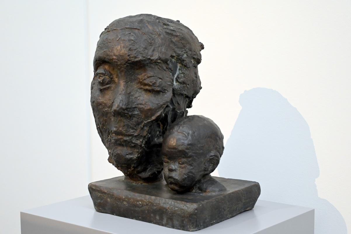 Sabina Grzimek (1976), Doppelporträt Mutter und Kind, Halle (Saale), Kunstmuseum Moritzburg, Wege der Moderne, Stötzer, Grzimek, 1976, Bild 3/4