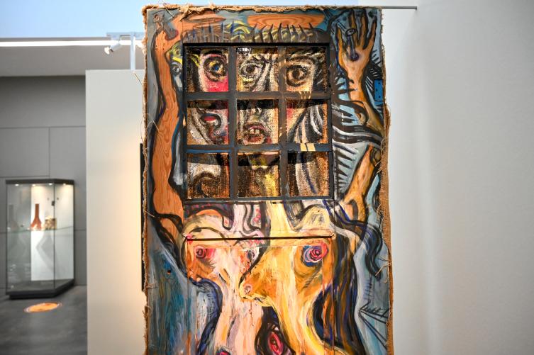 Annemirl Bauer (1989), Ohne Titel (Wehrweiber), Halle (Saale), Kunstmuseum Moritzburg, Wege der Moderne, Schleef, Bauer, um 1980–1990, Bild 2/4