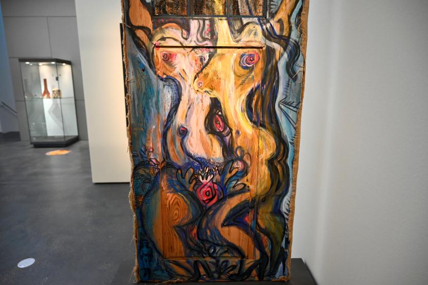 Annemirl Bauer (1989), Ohne Titel (Wehrweiber), Halle (Saale), Kunstmuseum Moritzburg, Wege der Moderne, Schleef, Bauer, um 1980–1990, Bild 3/4