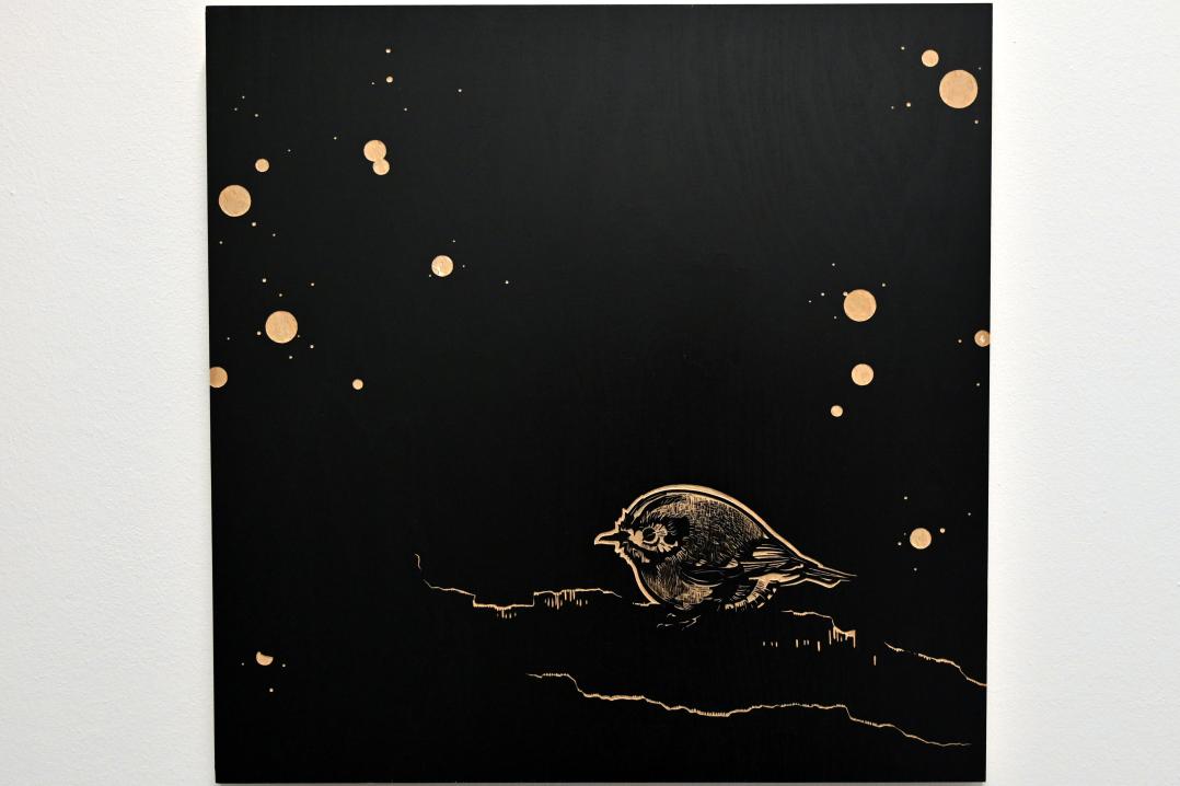 Franca Bartholomäi (2017), Sieben Leben - Die Träume der weißen Katze, Halle (Saale), Kunstmuseum Moritzburg, Treppenhaus, 2017–2018, Bild 5/8