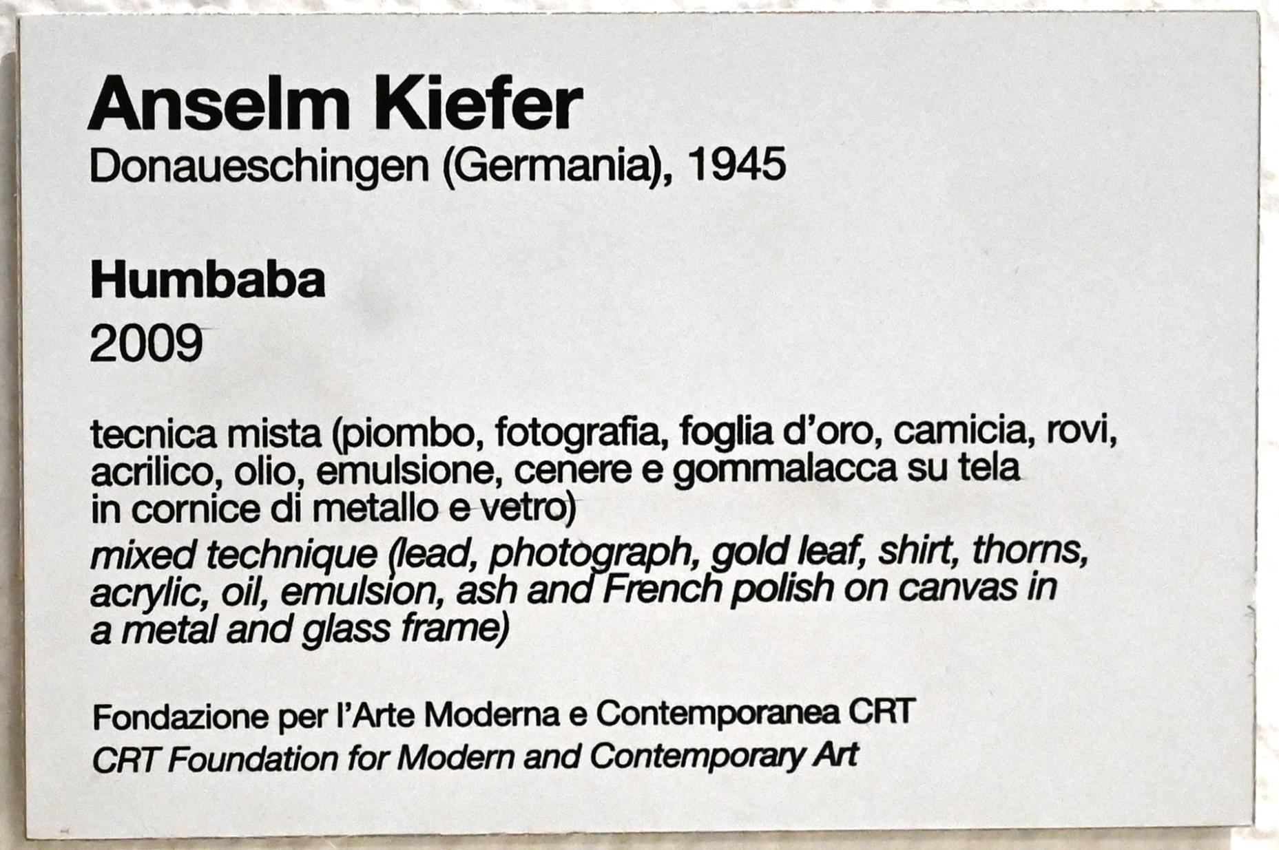 Anselm Kiefer (1969–2020), Humbaba, Turin, Galleria civica d'arte moderna e contemporanea (GAM Torino), Treppenhaus, 2009, Bild 5/5