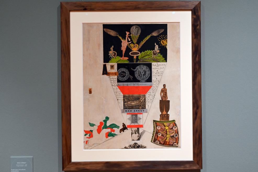 Max Ernst (1912–1970): Projekt für ein Ausstellungsplakat, 1920