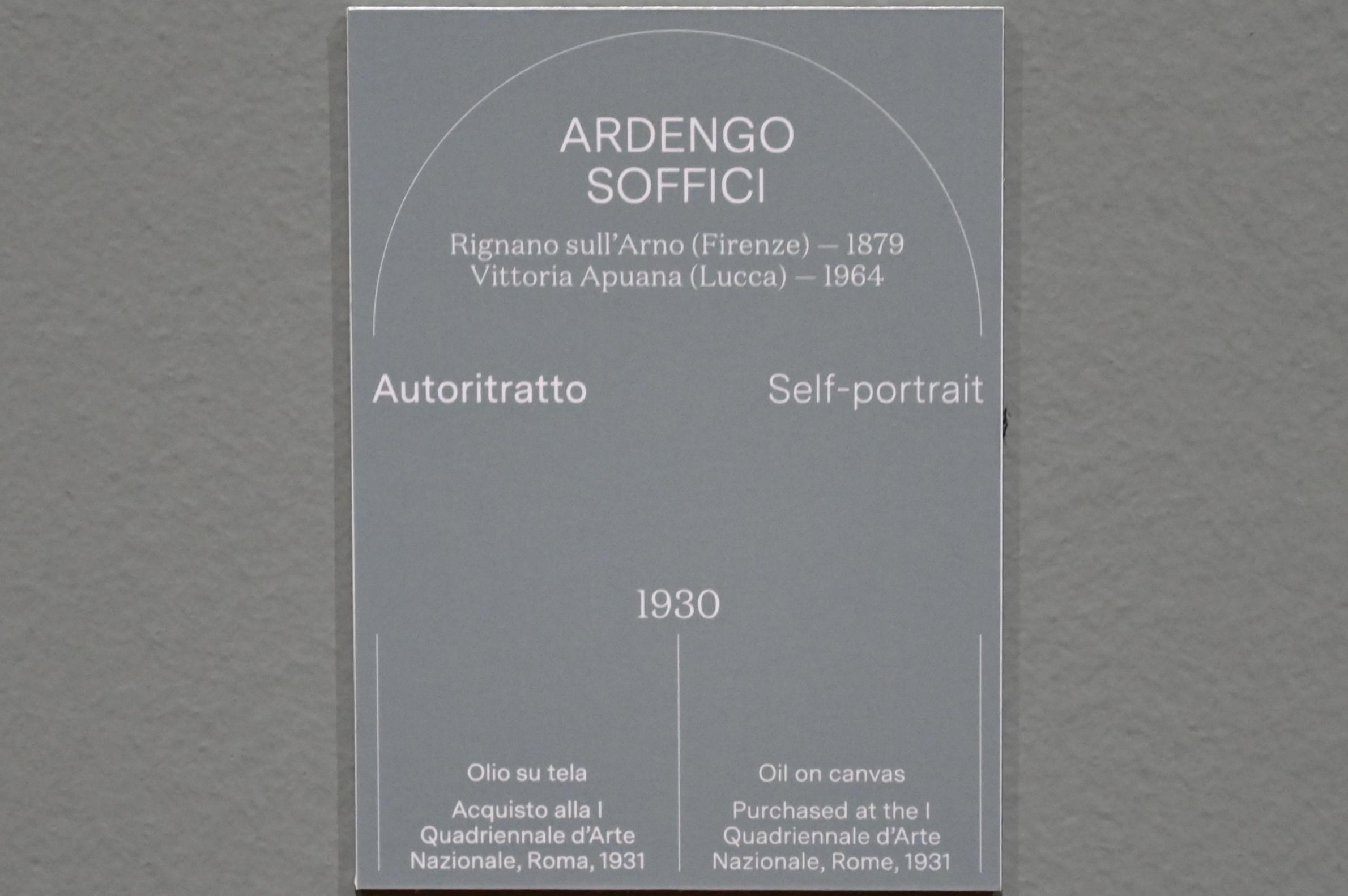 Ardengo Soffici: Selbstporträt, 1930, Bild 2/2