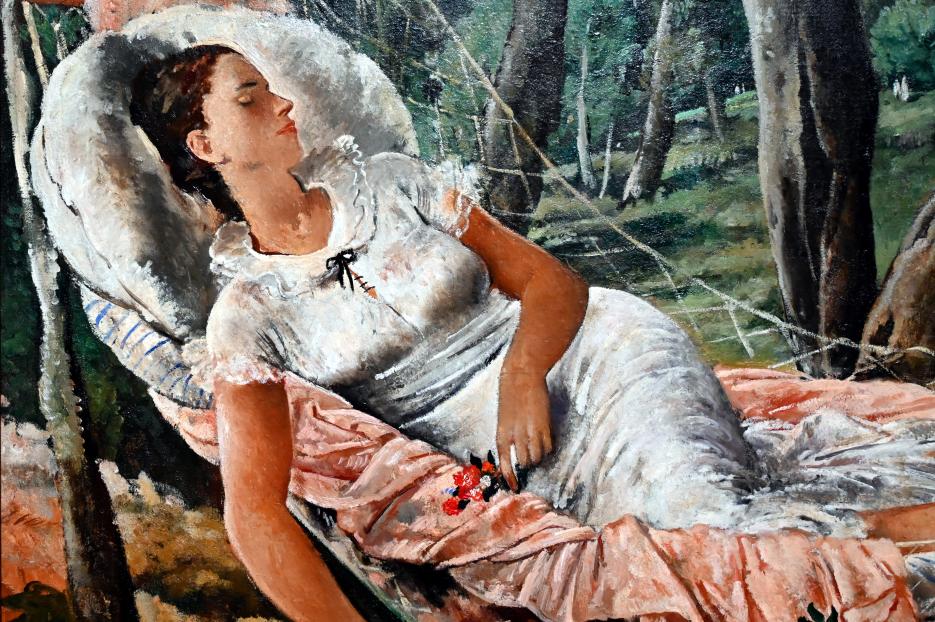 Felice Carena (1933), Sommer (Die Hängematte), Turin, Galleria civica d'arte moderna e contemporanea (GAM Torino), Saal 7, 1933, Bild 2/3