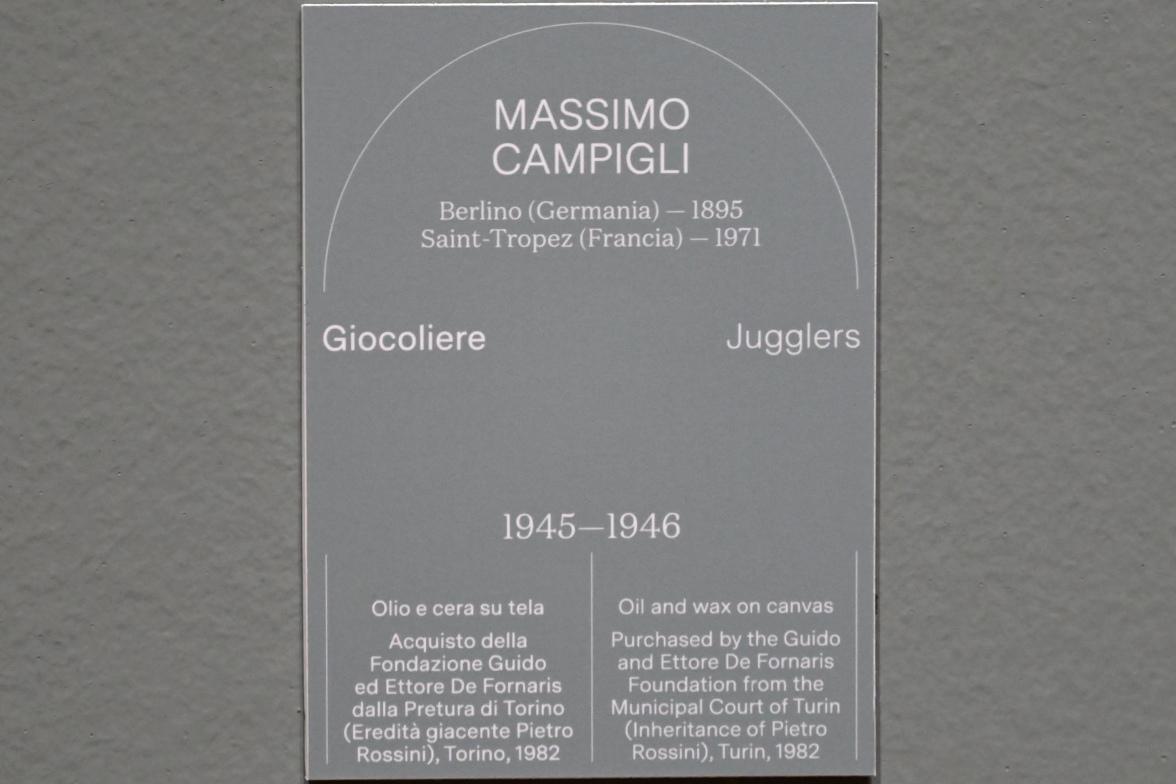 Massimo Campigli (1924–1945), Jongleure, Turin, Galleria civica d'arte moderna e contemporanea (GAM Torino), Saal 10, 1945–1946, Bild 2/2