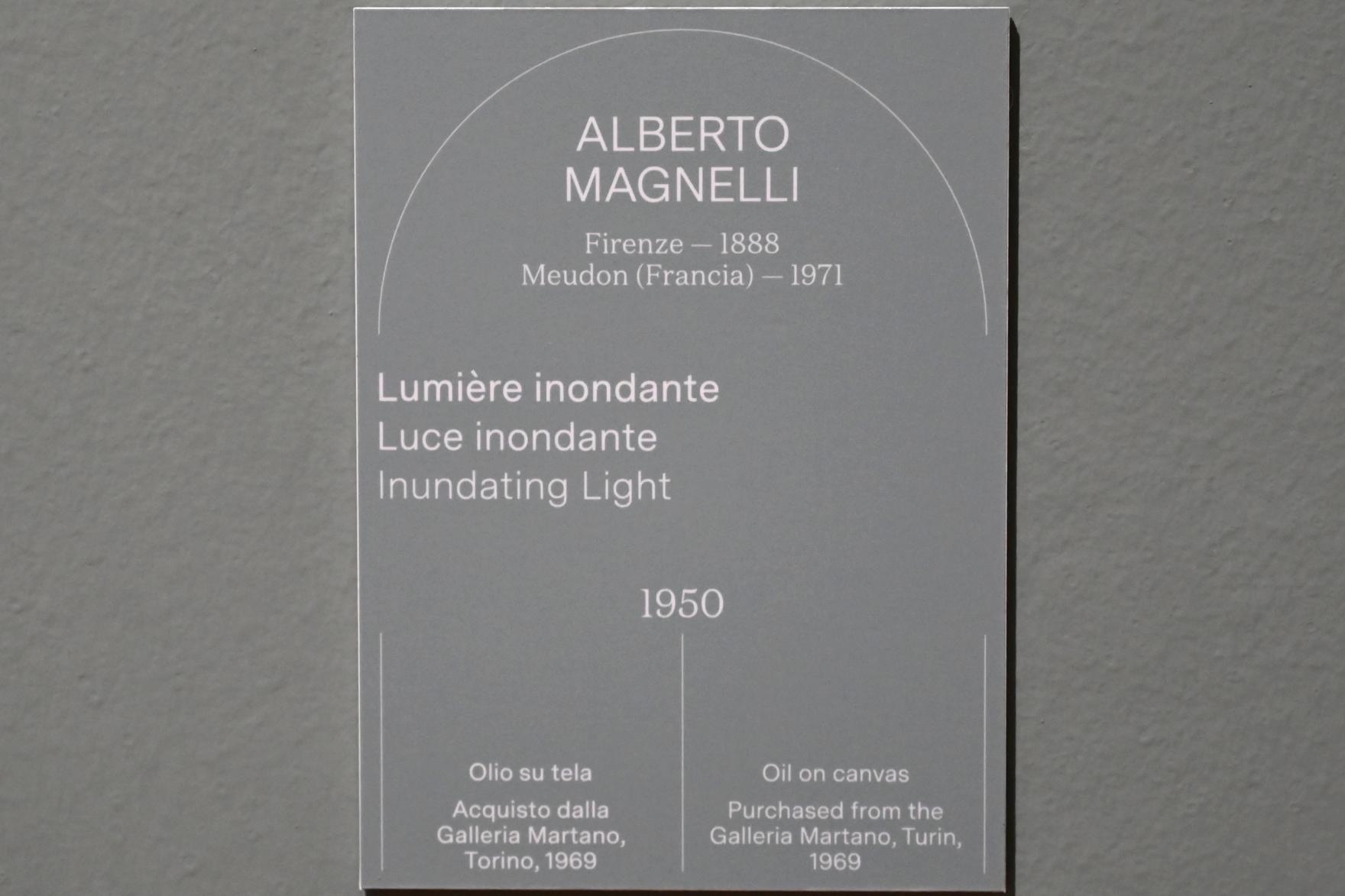 Alberto Magnelli (1928–1956), Durchflutendes Licht, Turin, Galleria civica d'arte moderna e contemporanea (GAM Torino), Saal 10, 1950, Bild 2/2