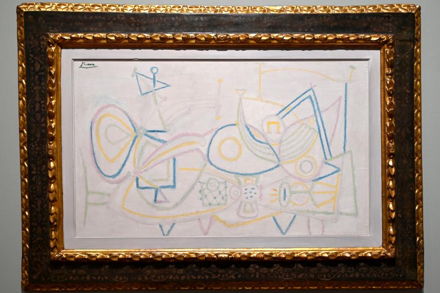 Pablo Picasso (1897–1972), Stillleben mit Melone, Turin, Galleria civica d'arte moderna e contemporanea (GAM Torino), Saal 11, 1948