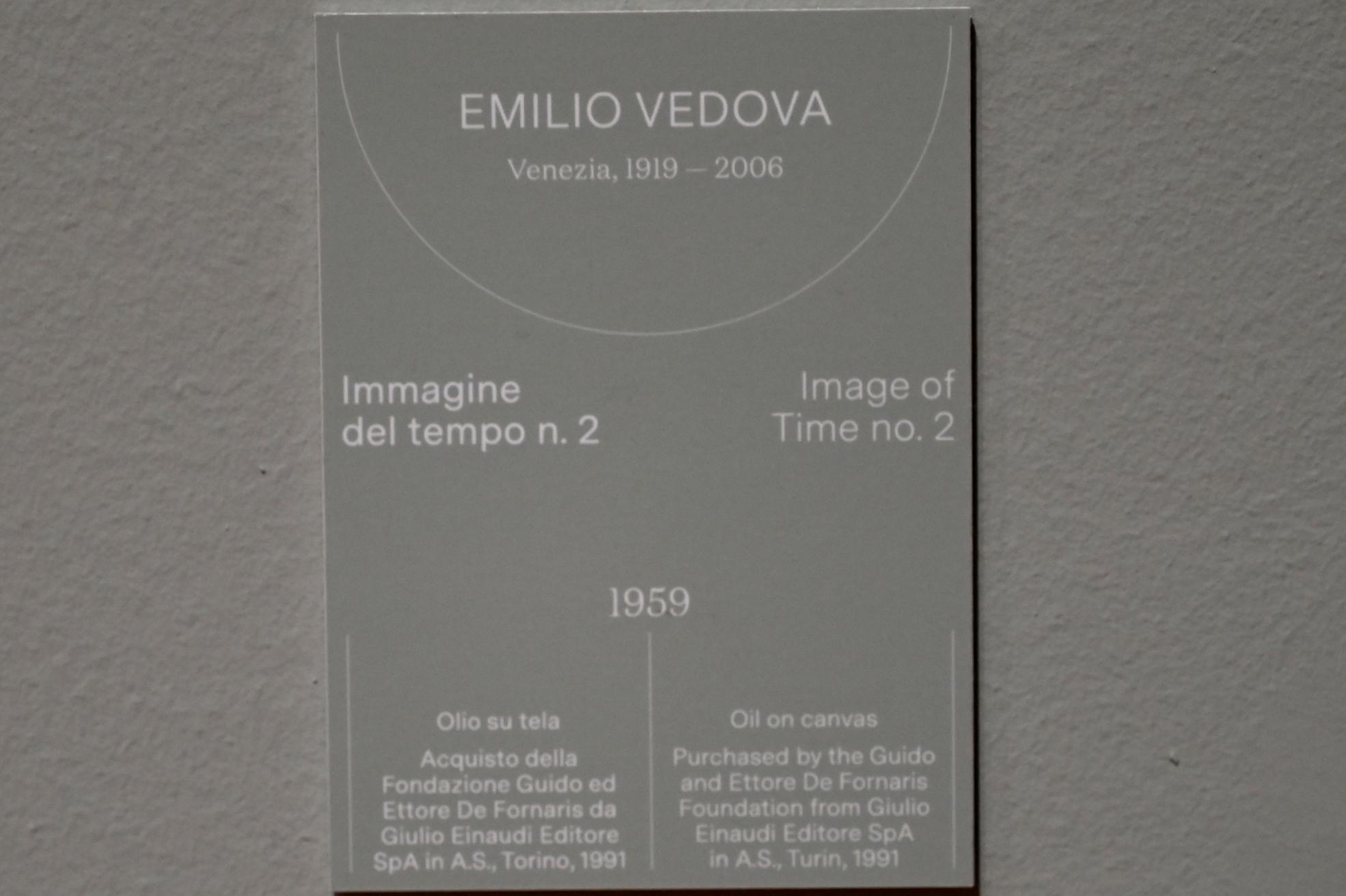 Emilio Vedova (1942–1983), Zeitbild Nr. 2, Turin, Galleria civica d'arte moderna e contemporanea (GAM Torino), Saal 12a, 1959, Bild 2/2