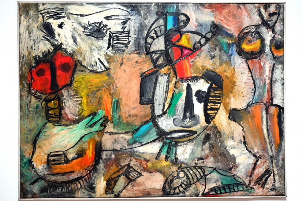 Pinot Gallizio (1957–1960), La Gibigianna - Geschichte in acht Gemälden, Turin, Galleria civica d'arte moderna e contemporanea (GAM Torino), Saal 15, 1960, Bild 1/10