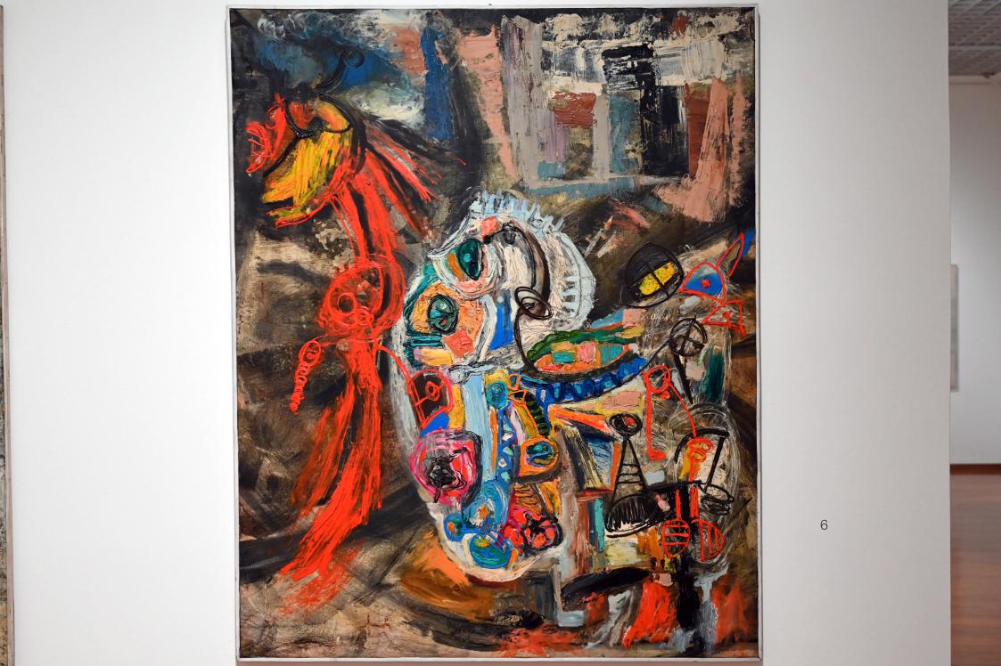 Pinot Gallizio (1957–1960), La Gibigianna - Geschichte in acht Gemälden, Turin, Galleria civica d'arte moderna e contemporanea (GAM Torino), Saal 15, 1960, Bild 6/10