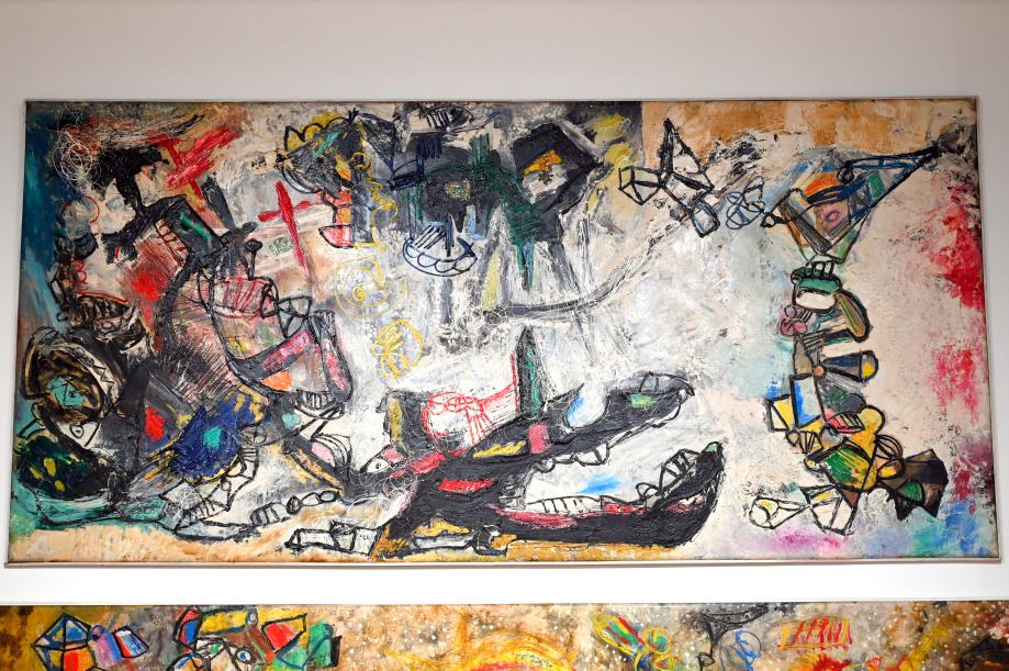 Pinot Gallizio (1957–1960), La Gibigianna - Geschichte in acht Gemälden, Turin, Galleria civica d'arte moderna e contemporanea (GAM Torino), Saal 15, 1960, Bild 7/10