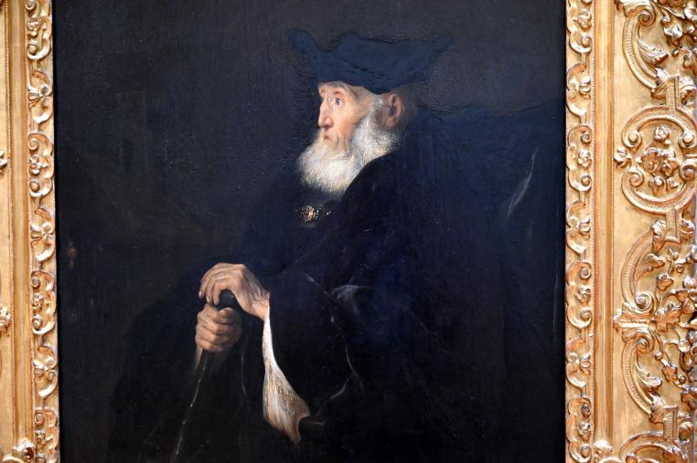 Salomon Koninck (1643–1649), Porträt eines Rabbi oder eines Philosophen, Turin, GAM Torino, Ausstellung "Eine Reise gegen den Strom" vom 05.05.-12.09.2021, Saal 1, 1645–1650, Bild 2/5