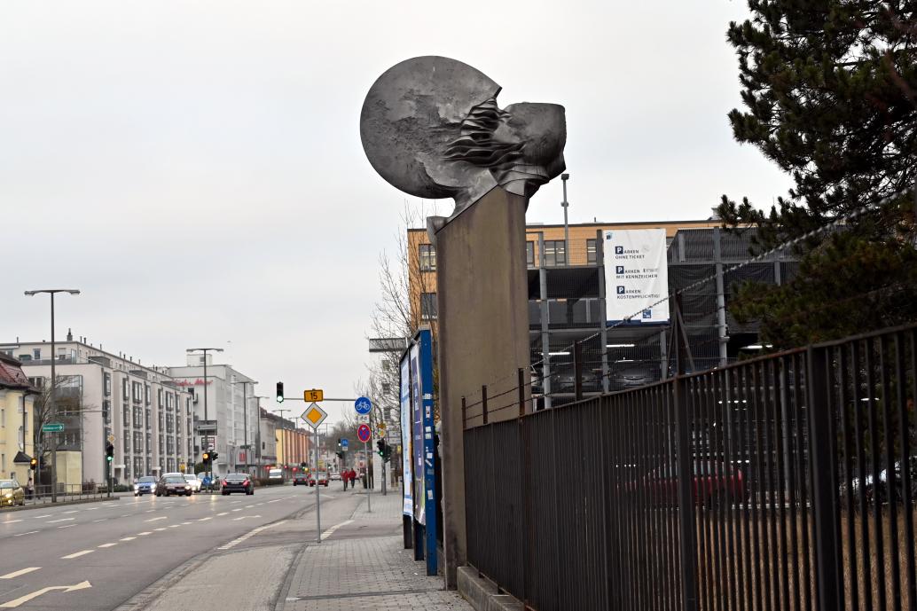 Helmut Langhammer (1981), Schild, Regensburg, Landshuterstraße, 1981, Bild 3/8