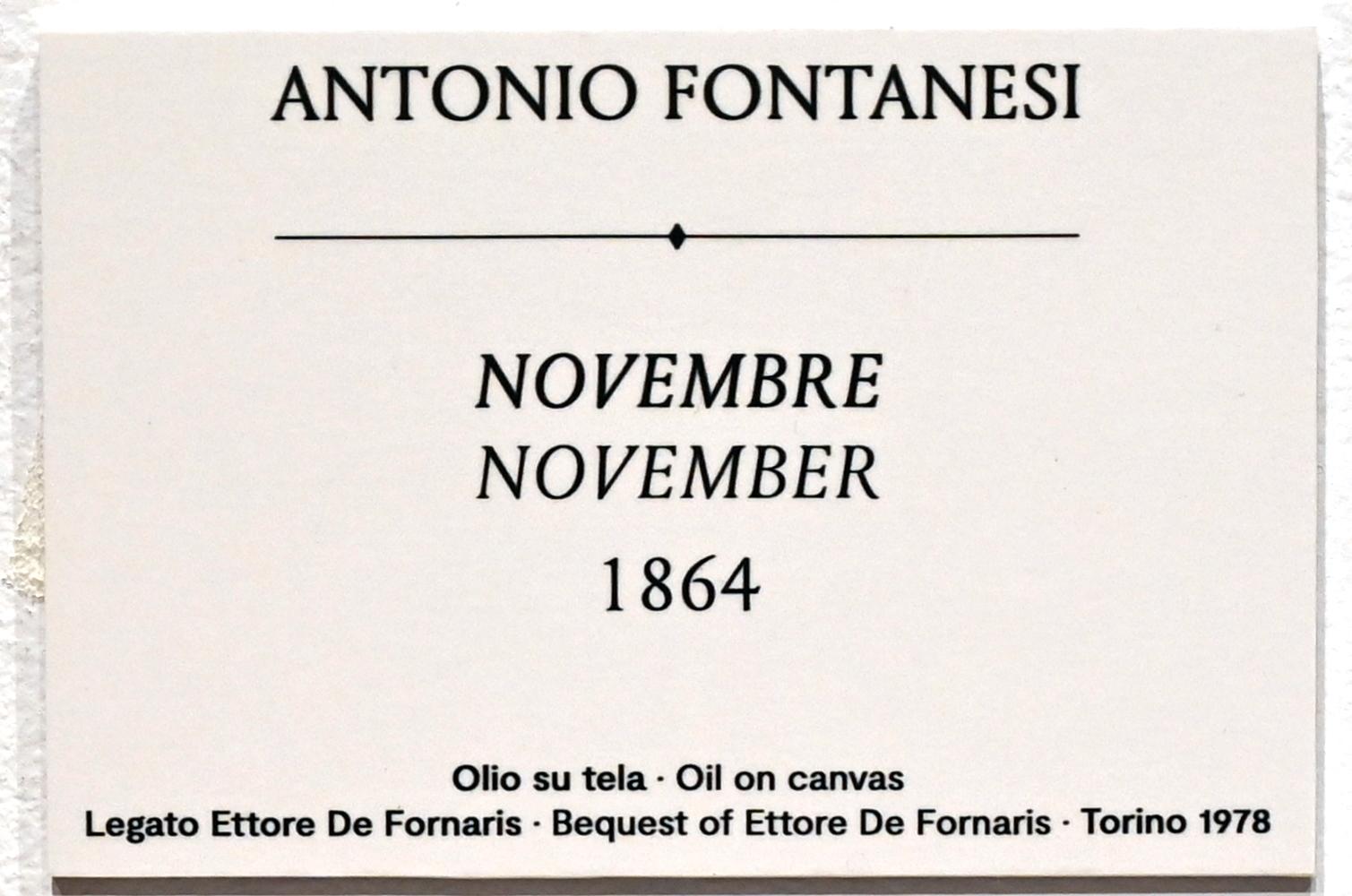 Antonio Fontanesi: November, 1864, Bild 2/3