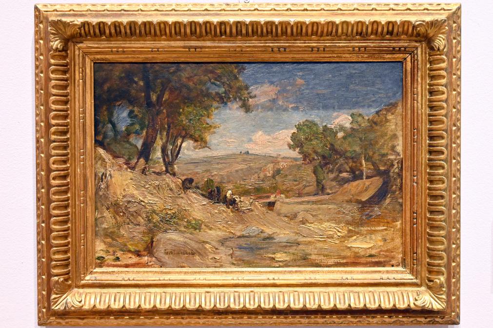 Antonio Fontanesi (1862–1870), Die kleine Brücke, Turin, GAM Torino, Ausstellung "Natur und Wahrheit" vom 09.07.-17.10.2021, um 1867