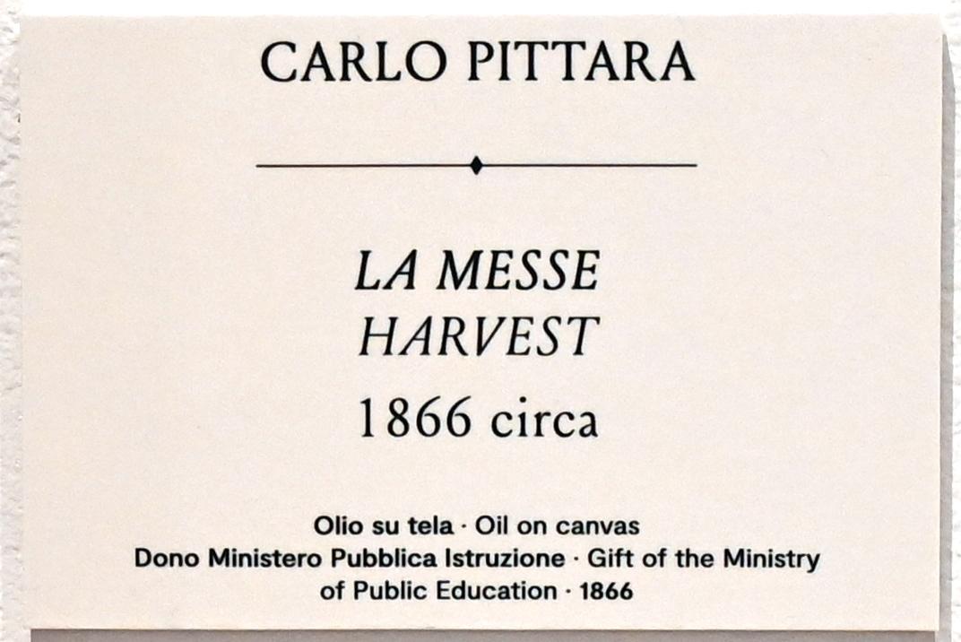 Carlo Pittara: Ernte, um 1866, Bild 2/3