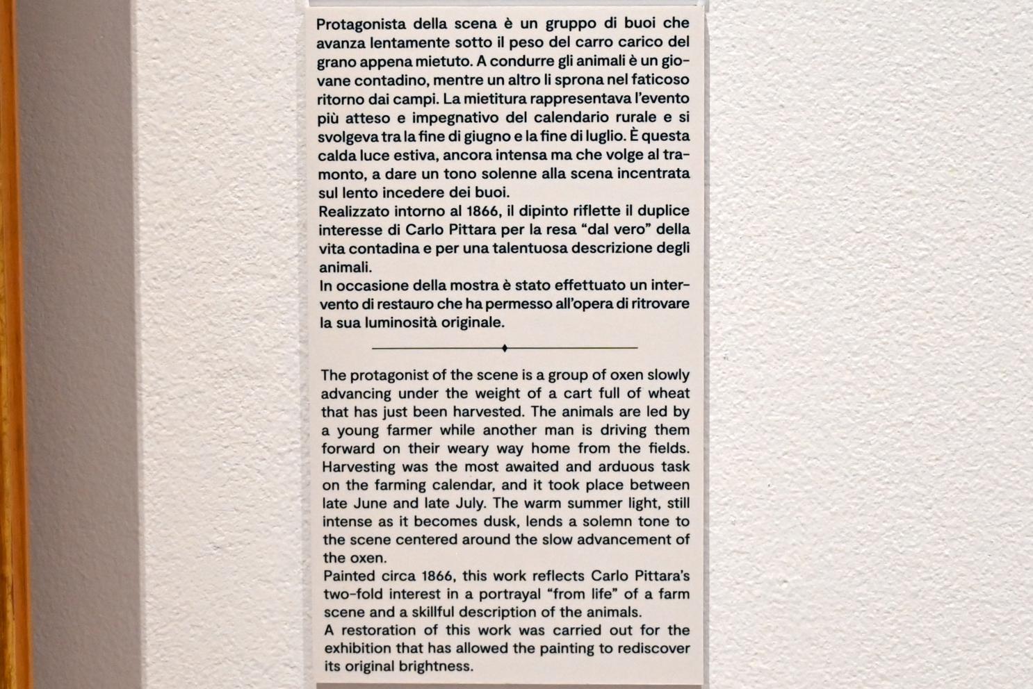 Carlo Pittara (1866), Ernte, Turin, GAM Torino, Ausstellung "Natur und Wahrheit" vom 09.07.-17.10.2021, um 1866, Bild 3/3