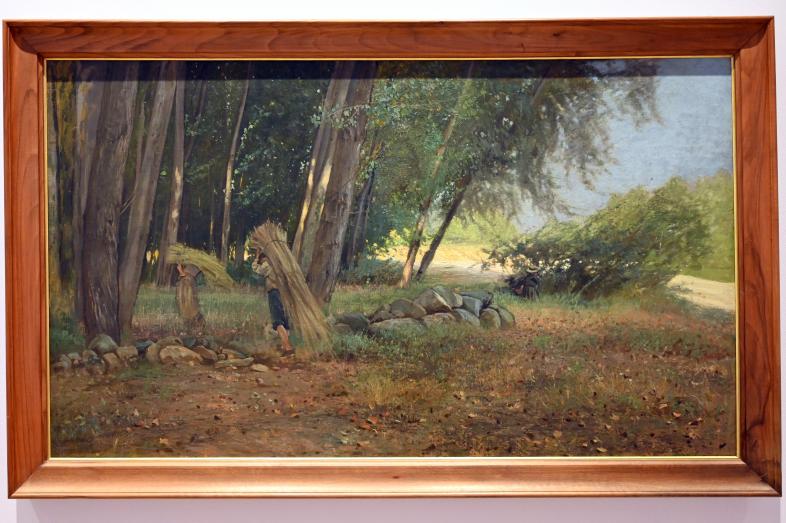 Alfredo d’Andrade: Rivara - Wald mit Hanfsammlern, um 1869