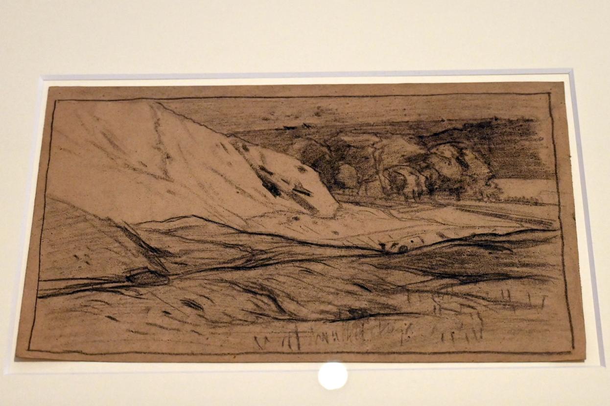 Alfredo d’Andrade: Skizze für "Die Kalksteinbrüche von Rivara", um 1869