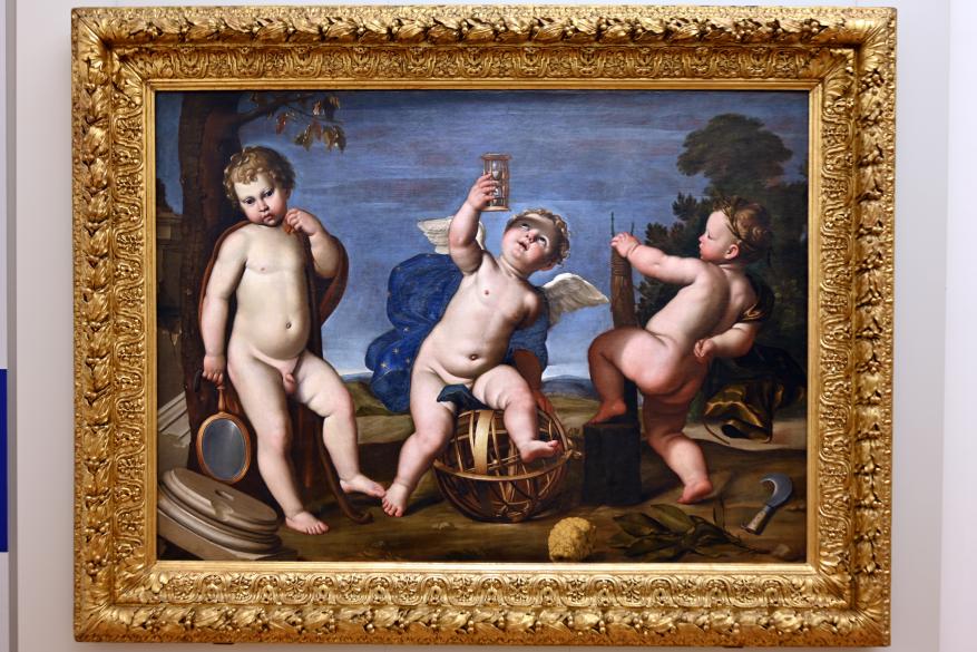 Domenichino (Domenico Zampieri) (1602–1627), Allegorie der Architektur, Astronomie und Landwirtschaft, Turin, Galleria Sabauda, Saal 26, 1625