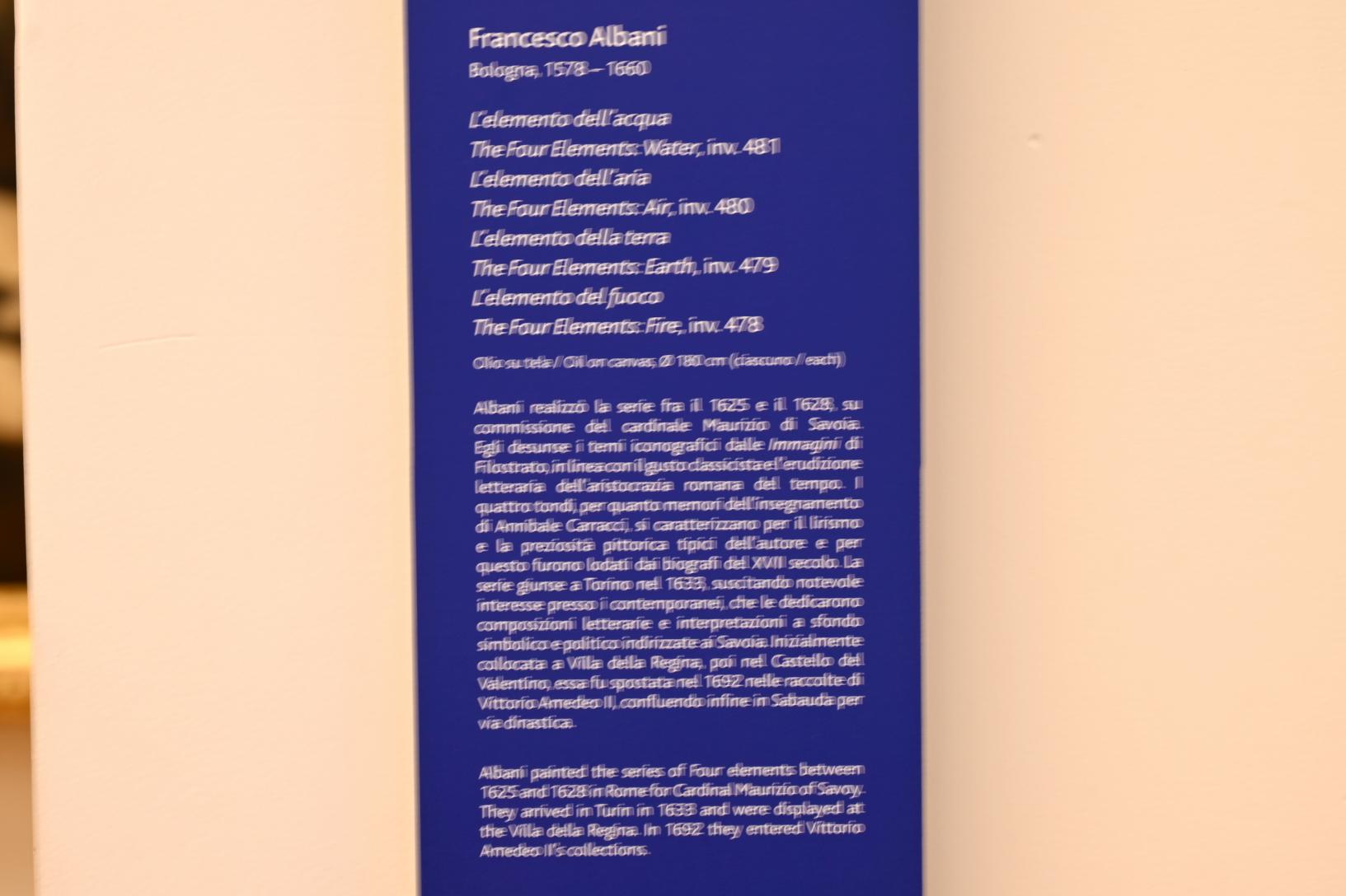 Francesco Albani (1599–1655), Die vier Elemente: Erde, Turin, Galleria Sabauda, Saal 27, 1625–1628, Bild 2/2