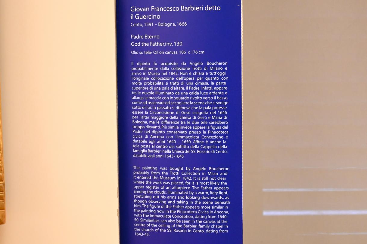 Giovanni Francesco Barbieri (Il Guercino) (1612–1659), Gottvater, Turin, Galleria Sabauda, Saal 30, Undatiert, Bild 2/2