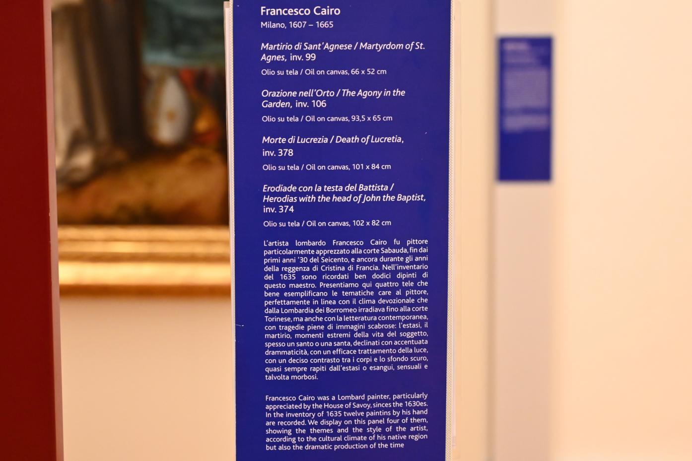 Francesco Cairo (1632–1634), Christus am Ölberg, Turin, Galleria Sabauda, Saal 19, vor 1635, Bild 2/2