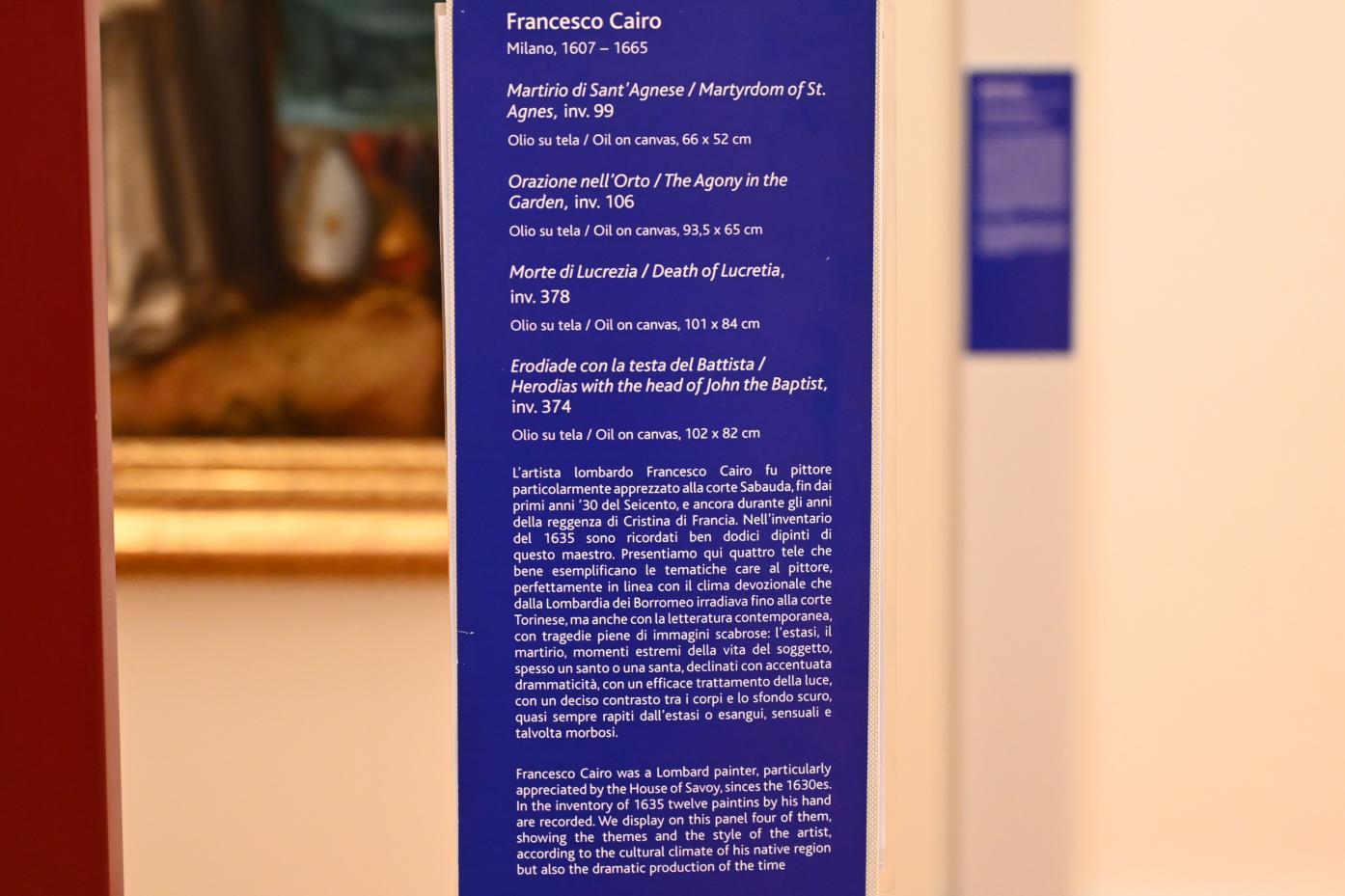 Francesco Cairo (1632–1634), Tod der Lucretia, Turin, Galleria Sabauda, Saal 19, vor 1635, Bild 2/2