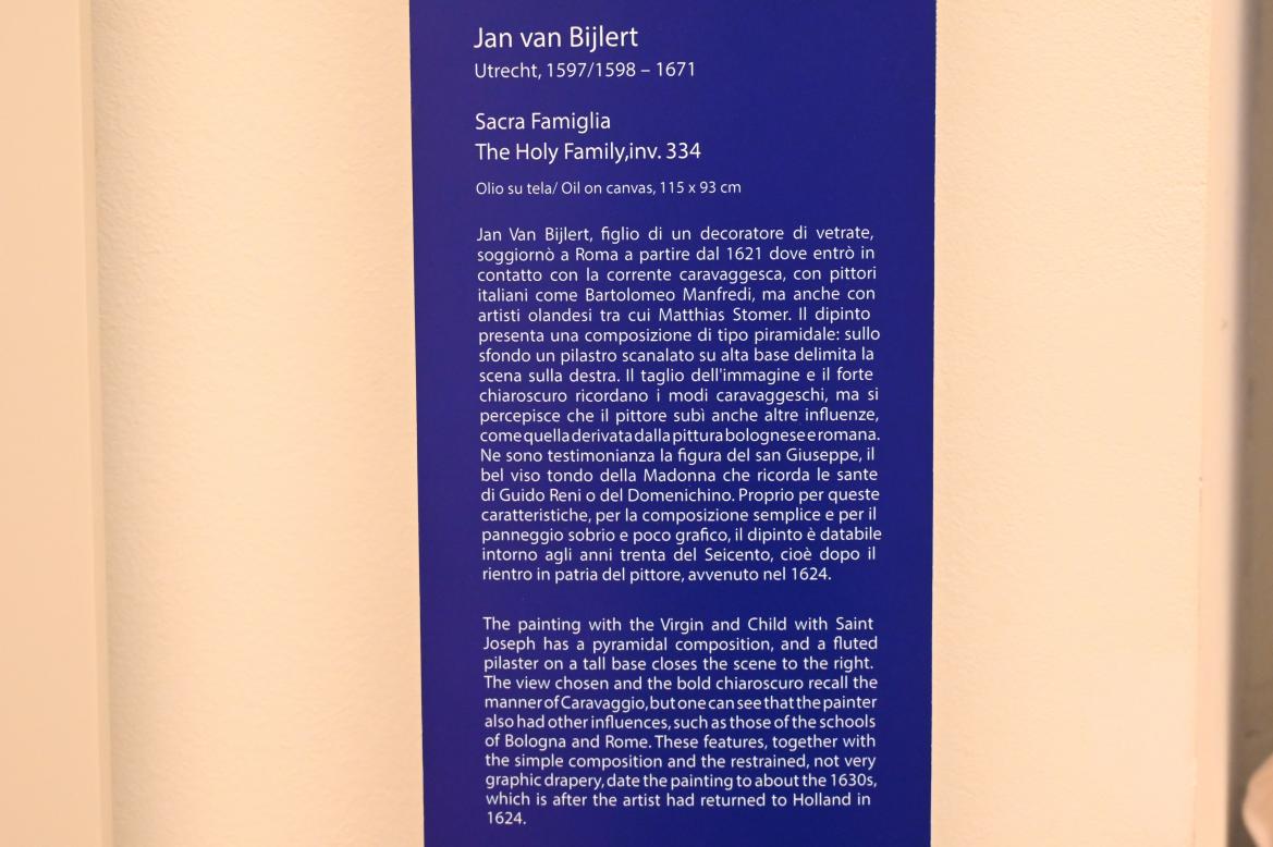 Jan van Bijlert (1627–1635), Heilige Familie, Turin, Galleria Sabauda, Saal 22, um 1630–1640, Bild 2/2