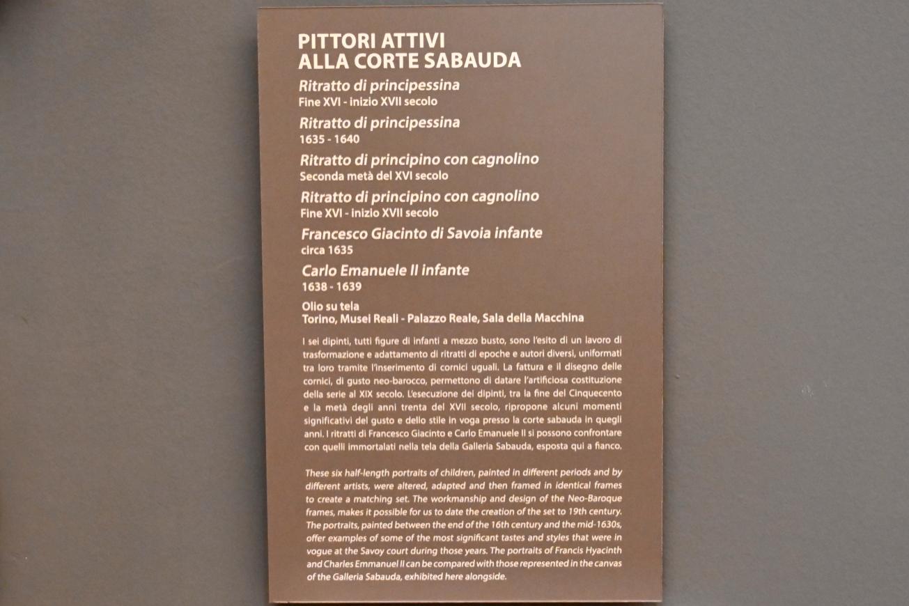 Porträt einer kleinen Prinzessin, Turin, Galleria Sabauda, Porträtgalerie 1, 1635–1640, Bild 2/2