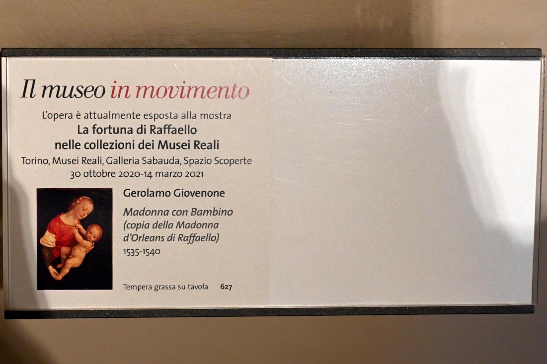 Gerolamo Giovenone (1511–1537), Maria mit Kind, Turin, Museo civico d'arte antica, Saal 3, 1535–1540, Bild 2/2