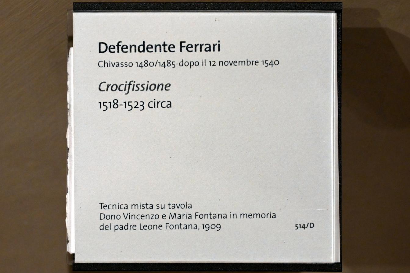 Defendente Ferrari (1504–1532), Kreuzigung, Turin, Museo civico d'arte antica, Saal 4, um 1518–1523, Bild 2/2