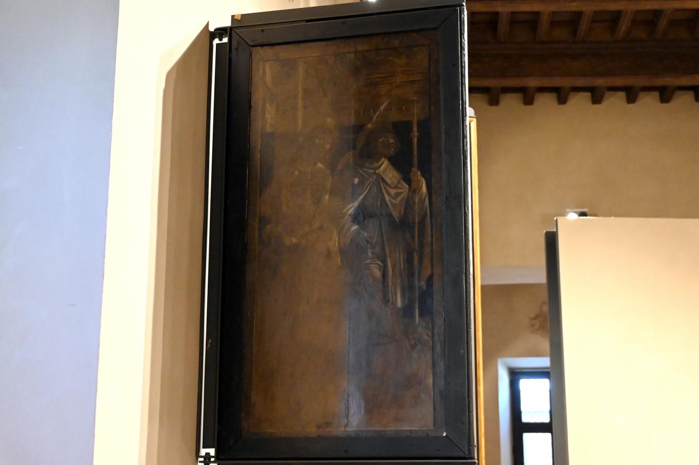 Defendente Ferrari (1504–1532), Tafel eines Triptychons mit dem Hl. Pantaleon und Stiftern, Turin, Museo civico d'arte antica, Saal 4, um 1525, Bild 2/3