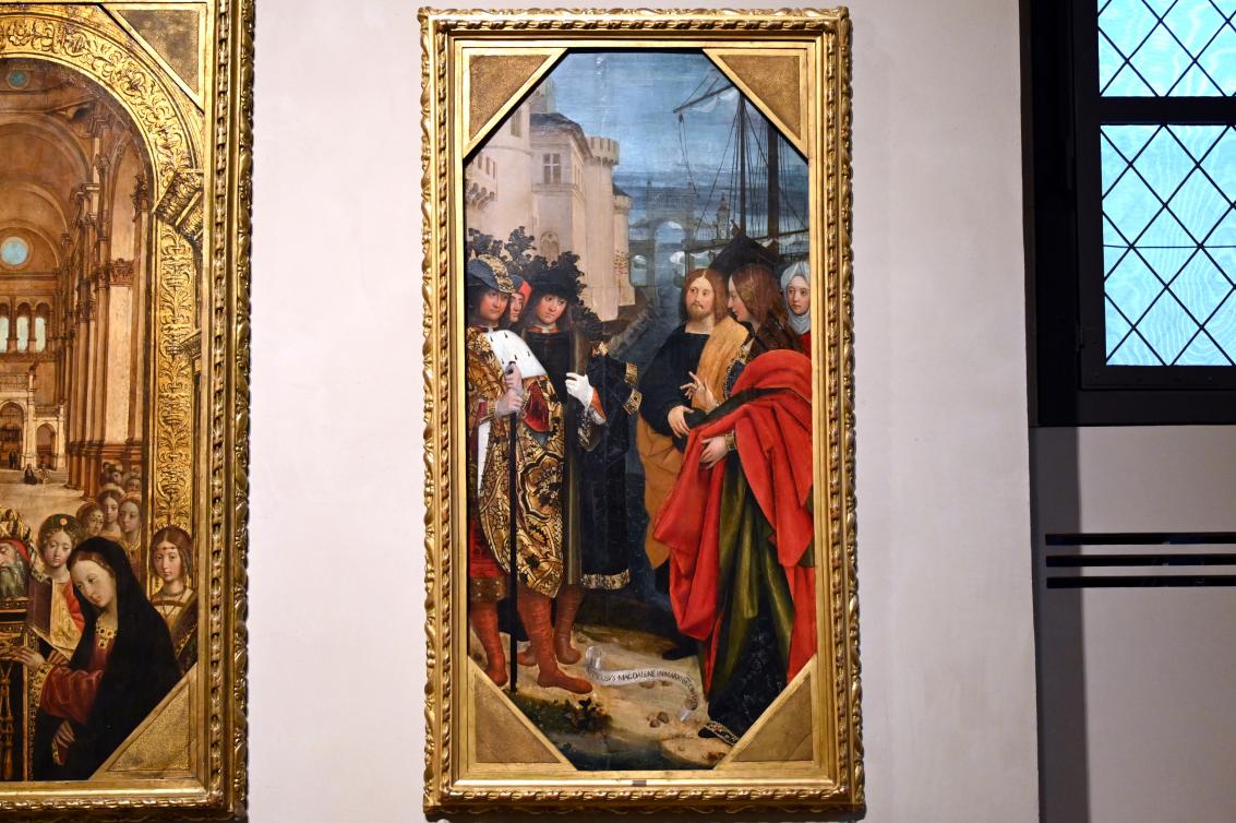 Defendente Ferrari (1504–1532), Die Landung der Heiligen Maria Magdalena in Marseille, Turin, Museo civico d'arte antica, Saal 5, um 1505